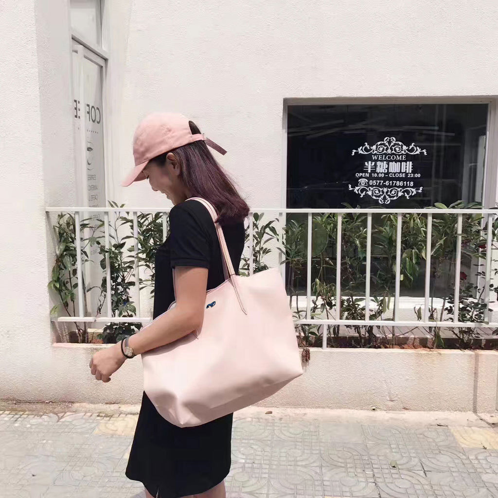 [High Version] French New Crocodile Women's Bag Shopping Bag Large Capacity Shoulder Bag Portable Dumpling Bag Tote Bag