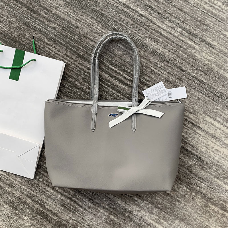 [High Version] French New Crocodile Women's Bag Shopping Bag Large Capacity Shoulder Bag Portable Dumpling Bag Tote Bag