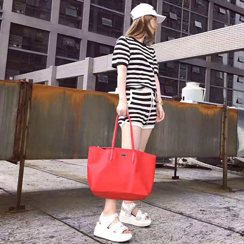 [High Version] French New Crocodile Women's Bag Shopping Bag Large Capacity Shoulder Bag Portable Dumpling Bag Tote Bag