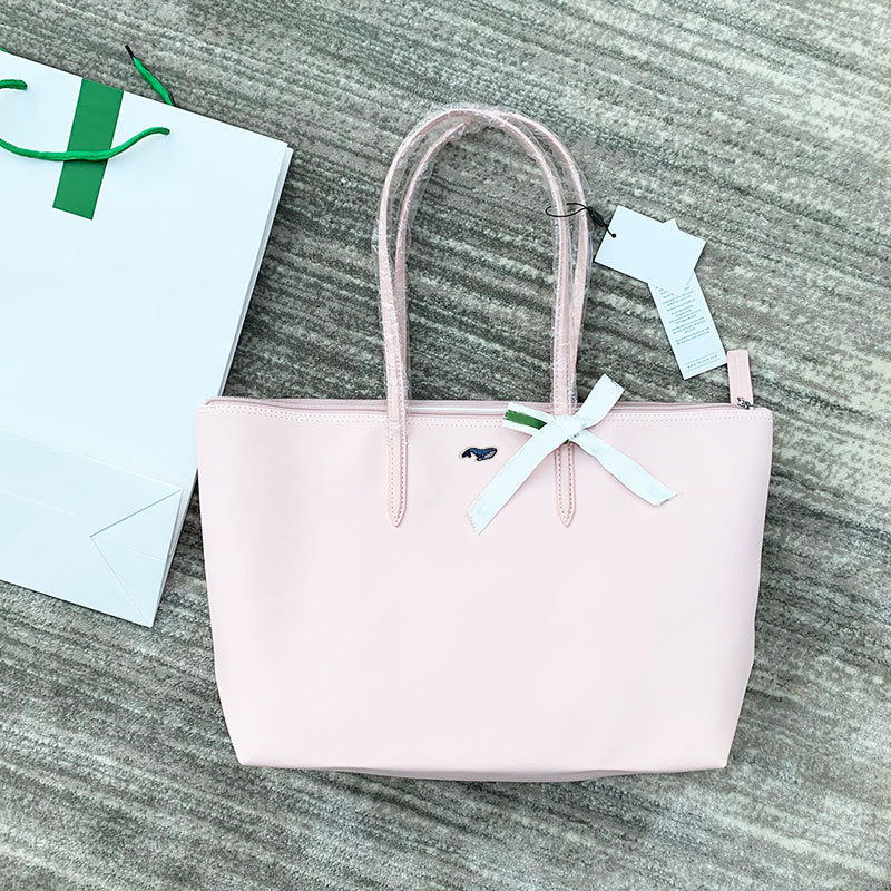 [High Version] French New Crocodile Women's Bag Shopping Bag Large Capacity Shoulder Bag Portable Dumpling Bag Tote Bag