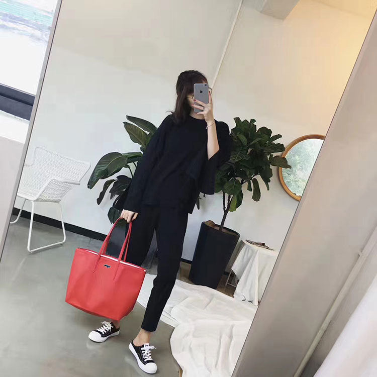 [High Version] French New Crocodile Women's Bag Shopping Bag Large Capacity Shoulder Bag Portable Dumpling Bag Tote Bag