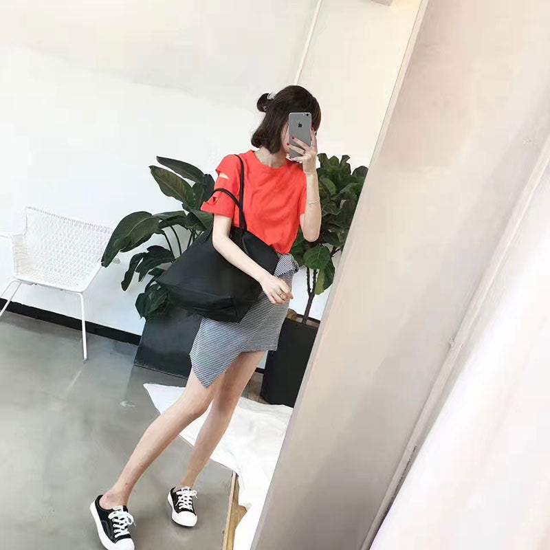 [High Version] French New Crocodile Women's Bag Shopping Bag Large Capacity Shoulder Bag Portable Dumpling Bag Tote Bag