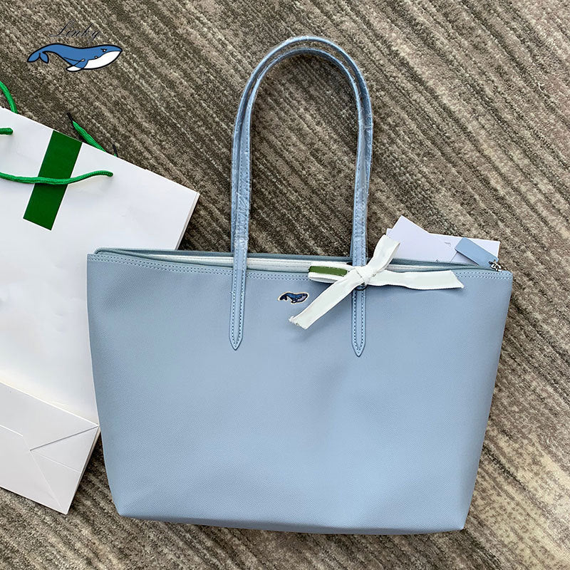 [High Version] French New Crocodile Women's Bag Shopping Bag Large Capacity Shoulder Bag Portable Dumpling Bag Tote Bag