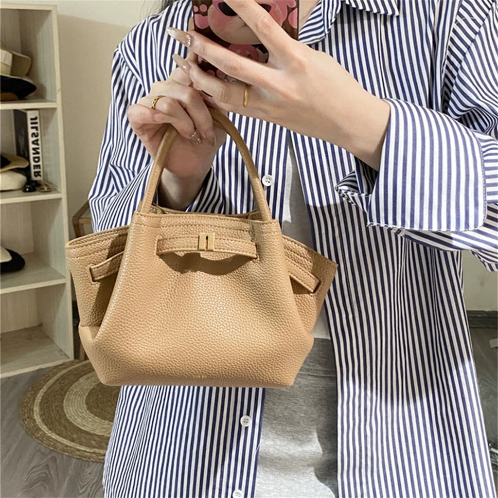 JW PEI 2025New Women's Canvas Brown Crossbody Shoulder Bag Mini Vegan Leather Tote Bag Handbag Dumpling Bag High Quality Leather