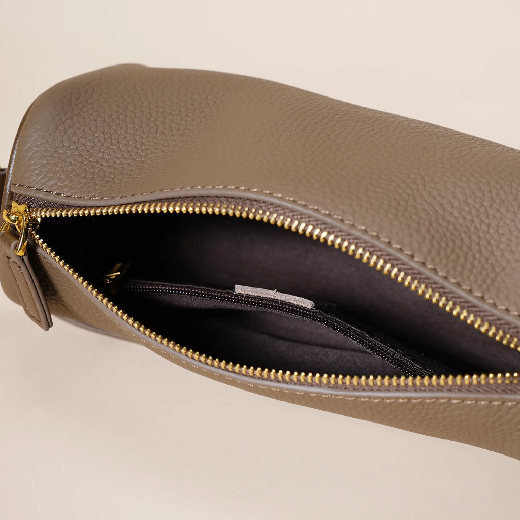 genuine leather women's handbag simple and elegant crossbody bag first layer cowhide trendy versatile underarm bag for women