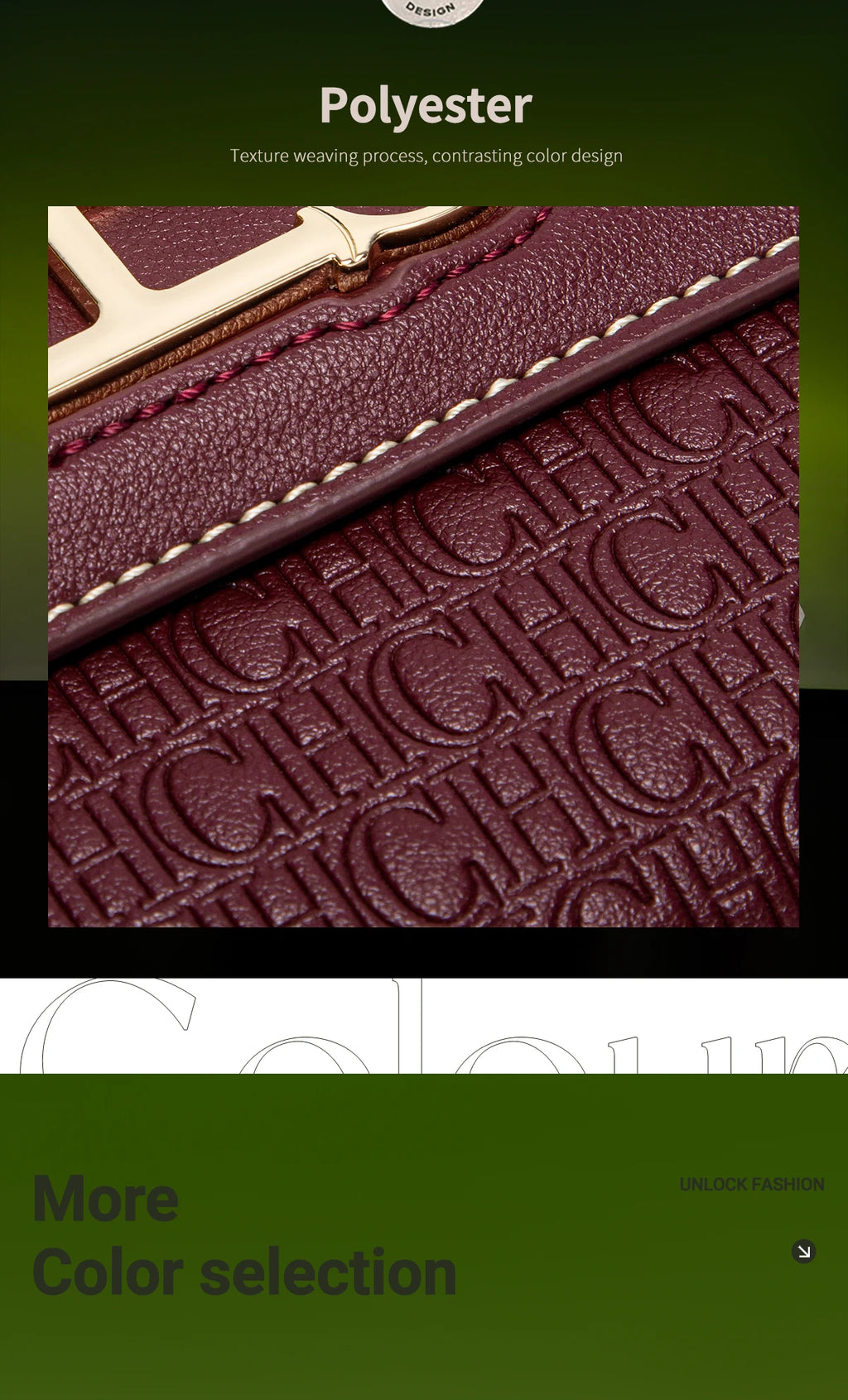 CH Crossbody Bag Brand Women's Bag Letter Print Leather Compact Elegant Handbag Tote Bag Exquisite Fashion Women's Bag