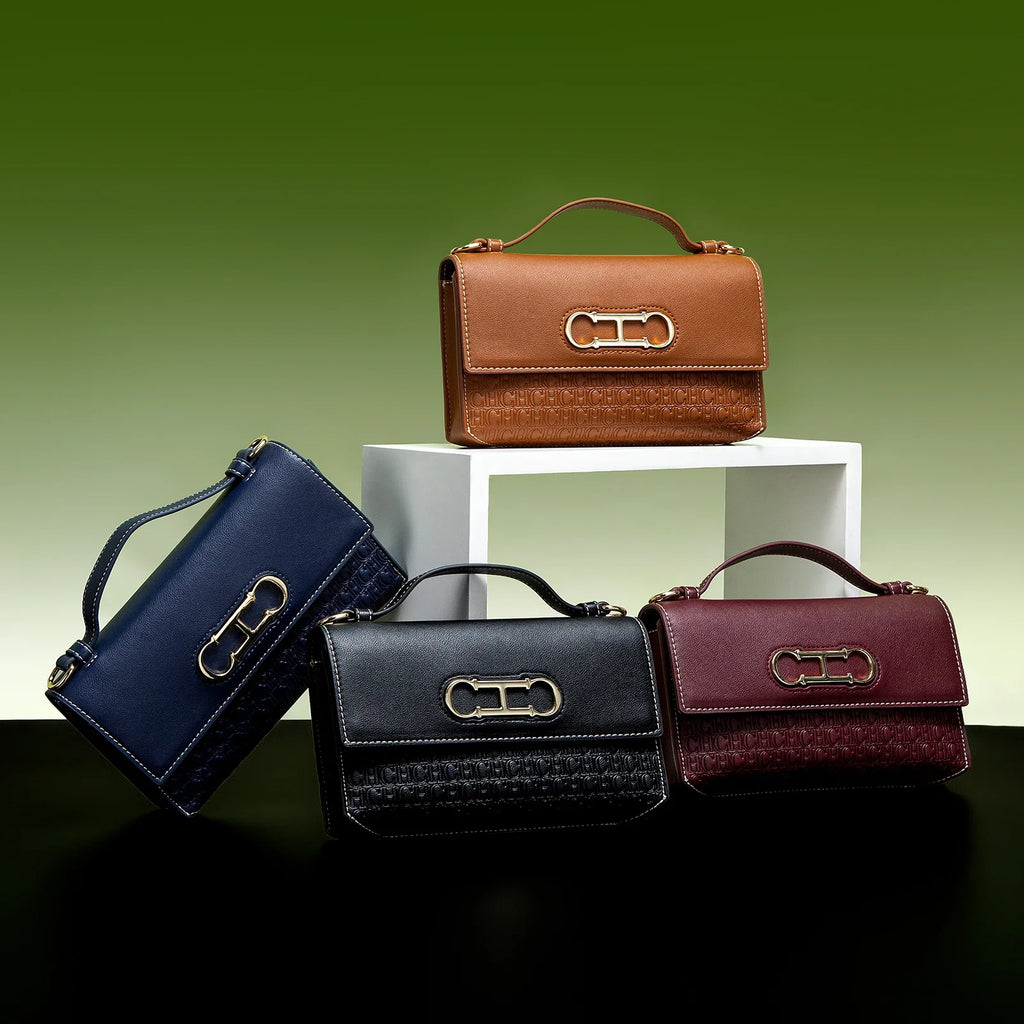 CH Crossbody Bag Brand Women's Bag Letter Print Leather Compact Elegant Handbag Tote Bag Exquisite Fashion Women's Bag