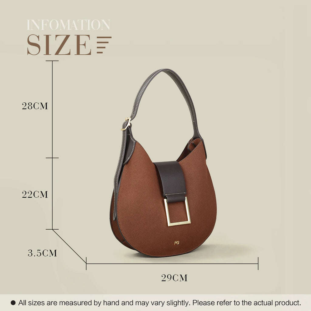 PG 2026 Fashion Design Under-leg Bag Classic Design High-end minimalist elegant women's dumpling shape handbag