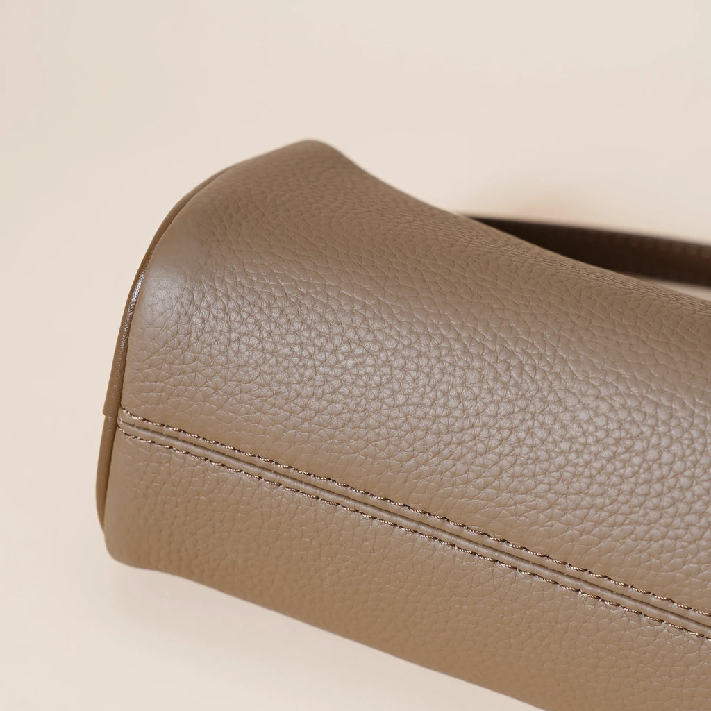 genuine leather women's handbag simple and elegant crossbody bag first layer cowhide trendy versatile underarm bag for women