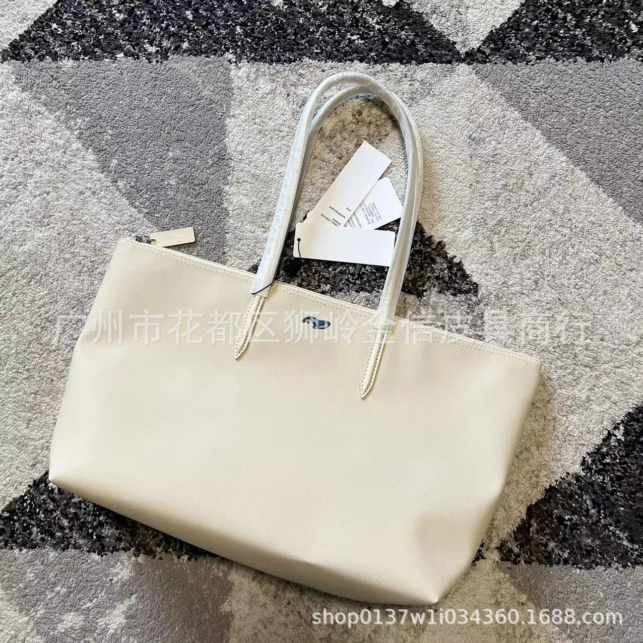 Large Capacity Shoulder Bag French New Style Crocodile Women's Handbag Shopping Bag Dumpling Bag Tote Bag Soft PVC Material